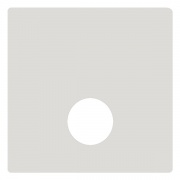 Накладка TV розетки Fede Белый