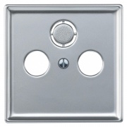 Накладка телевизионной розетки TV+FM+(SAT) System Design Merten алюминий