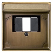Накладка USB зарядки и акустических розеток System Design Merten античная латунь