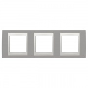 Рамка Unica хамелеон 3 поста горизонтальная морская волна/белая