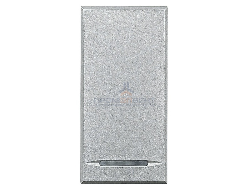 Axolute Клавиши без символов - 1 функция, 1 модуль, цвет алюминий