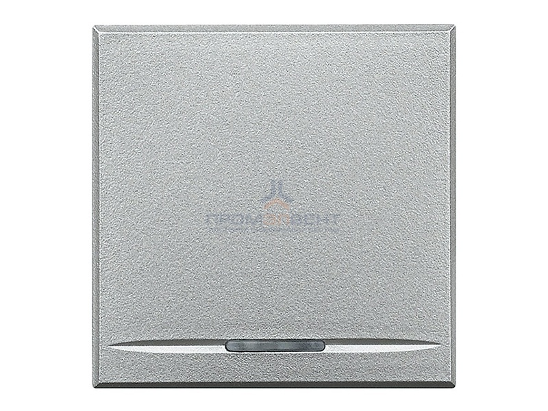 Axolute Клавиши без символов - 1 функция, 2 модуля, цвет алюминий