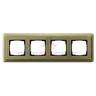 Рамка 4-ая Gira ClassiX Бронза/Бронза