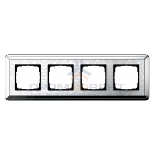 Рамка 4-ая Gira ClassiX Art Хром/Хром