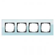 Рамка 4-ая Gira Esprit Салатовое стекло