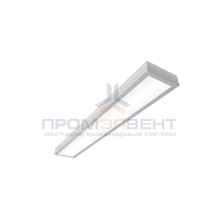 Светодиодный светильник "ВАРТОН" медицинский 1195*180*55мм с опаловым рассеивателем 36 ВТ 4000К IP54 с функцией аварийного освещения