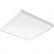 Светодиодный светильник "ВАРТОН" офисный встраиваемый/накладной 595*595*50мм 27 ВТ 3000К