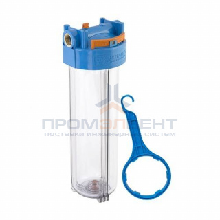 Фильтр магистральный 20"BB ДЖИЛЕКС 1MC20 - 1" (ВР/ВР, прозрачная колба)