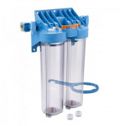 Фильтр магистральный 20"BB ДЖИЛЕКС 1MC20Т2 - 1" (ВР/ВР торцевое, 2 прозрачных колбы)