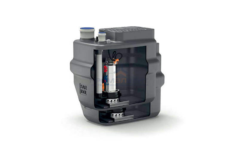 Установка канализационная Pedrollo SAR 100-TOP MULTI 2 - 0,55кВт (Qmax 80л/мин,Hmax 40м,кабель 10м)