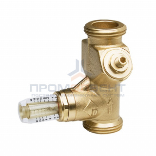Вентиль балансировочный WATTS SRV-AG - 1" (НР/НР, Ду20, расход 4-36 л/мин, kvs 3.5, Memostop)