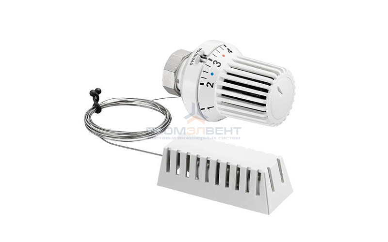 Головка термостатическая Oventrop Uni XH - M30x1.5 (0-28°C, с выносным датчиком 2 м., цвет белый)