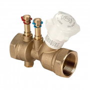 Клапан балансировочный Giacomini R206B - 1"1/2 (ВР/ВР, PN25, со штуцерами и сливом)