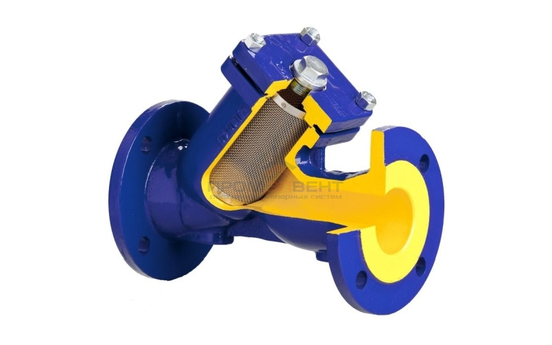 Фильтр грубой очистки BROEN V821M - Ду25 (Фланец/Фланец, PN16, Tmax 300°C, с магнитной вставкой)