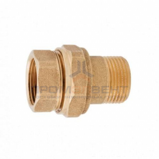 Сгон прямой ITAP 161G - 1/2" (ВР/НР, латунь без покрытия, с уплотнительным кольком)
