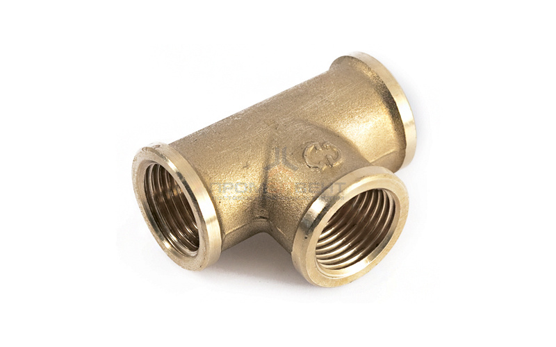 Тройник латунный резьбовой равнопроходный STOUT (ВР) - 1