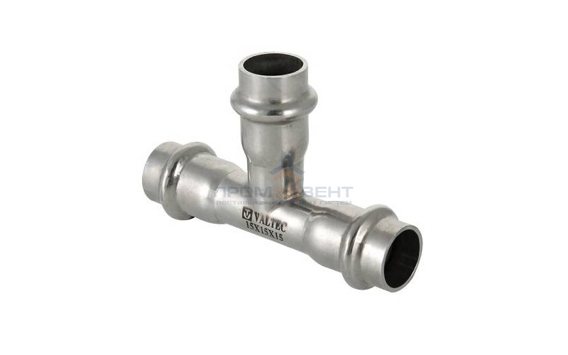 Тройник переходной VALTEC VTi.931 - 22 x 18 x 22 (прессовой, для труб из нержавеющей стали)