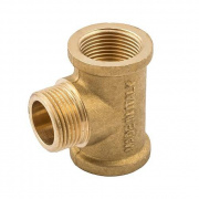 Тройник с внутренней и наружной резьбой ELSEN METALIT EBF08 - 1" (латунь без покрытия)