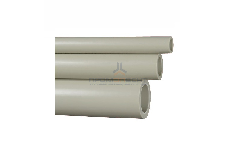 Труба полипропиленовая FV-Plast CLASSIC - 50×4,6 (PN10, штанга 4м, цвет серый)