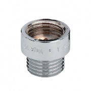 Удлинитель резьбовой Viega 3526 - 3/4" длина 15 мм (ВР/НР, бронза хромированная)