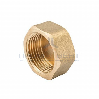 Заглушка с внутренней резьбой ELSEN METALIT EBF02 - 1" (латунь без покрытия)