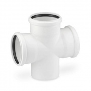 Крестовина одноплоскостная 87° REHAU RAUPIANO PLUS - 90 (для системы внутренней канализации)