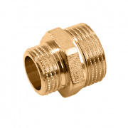 Ниппель латунный резьбовой переходной STOUT - 1"1/4 x 1"