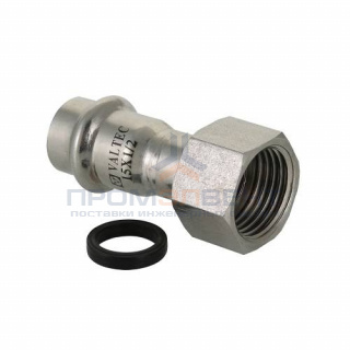 Переход на накидную гайку VALTEC VTi.908 - 22 x 3/4" (прессовой, для труб из нержавеющей стали)