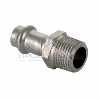 Переход на наружную резьбу VALTEC VTi.901 - 42 x 1"1/2 (прессовой, для труб из нержавеющей стали)