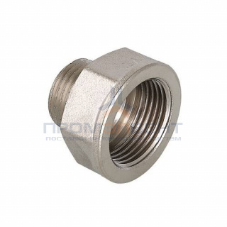 Переход с внутренней резьбы на наружную VALTEC VTr.592 - 3/4" х 1/2" (латунь никелированная)