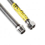 Подводка для газа гибкая сильфонная AYVAZ (Гайка/Штуцер) - 1/2" (длина 1000 мм)