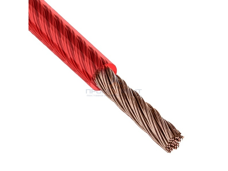 Кабель акустический силовой 1х16,0 Rexant Power Cable красный
