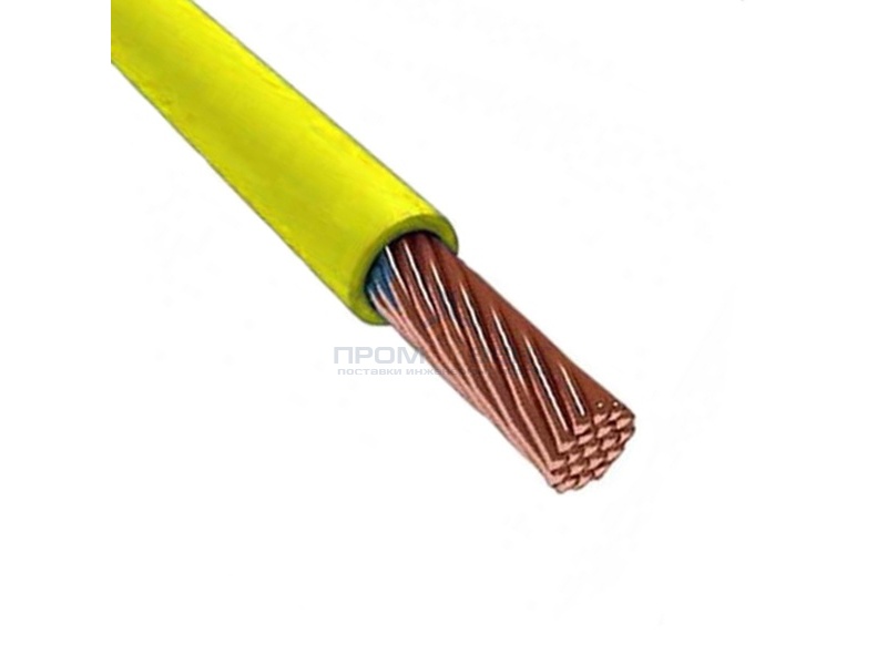 Провод установочный ПВ-3 (ПуГВ) 25,0 желто зеленый ГОСТ 31947