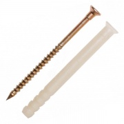 Дюбель-гвоздь 6х80 SMX-L потайной бортик нейлон (ведро 100шт)