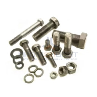 Набор метизов для соединения стойки с ригелем кабельной эстакады