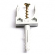 Держатель с защелкой и дюбелем, д.16мм DKC