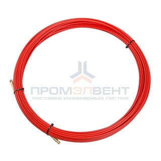 Кабельная протяжка стеклопруток d3,5мм, 20м красная, (мини УЗК в бухте)
