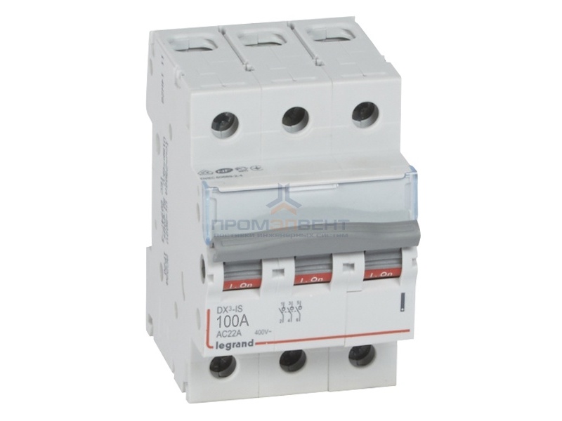 Модульный выключатель Legrand DX3 3П 100A