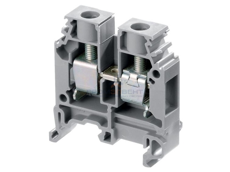 Клеммник ABB М10/10 на DIN-рейку 10мм.кв. серый
