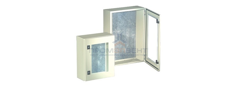 Навесной шкаф CE, с прозрачной дверью, 500 x 400 x 200мм, IP55