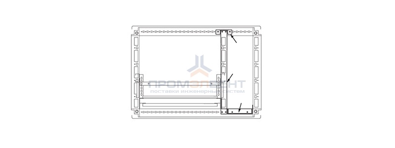 Комплект кабельного отсека, для шкафов CQE 2000 x 600мм
