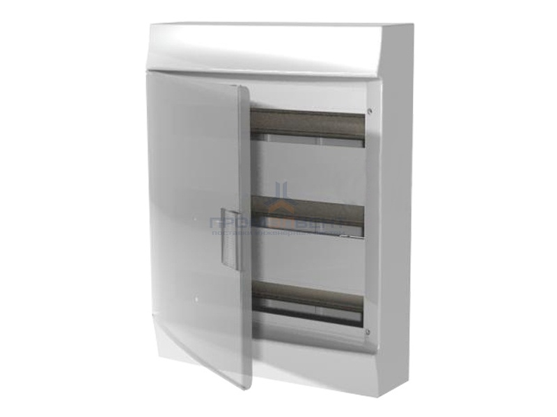 Бокс настенный ABB Mistral41 54М прозрачная дверь с клеммным блоком